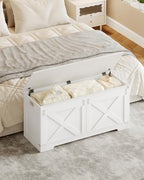 Hzuaneri 43" Modern Farmhouse Storage Chest and Bench | 55 Gal | 330lb Seat - Image 2