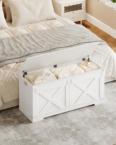 Hzuaneri 43" Modern Farmhouse Storage Chest and Bench | 55 Gal | 330lb Seat - Image 2