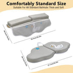 Bath Kneeler and Elbow Rest Pad Set, Bathtub Kneeling Pad - Image 6