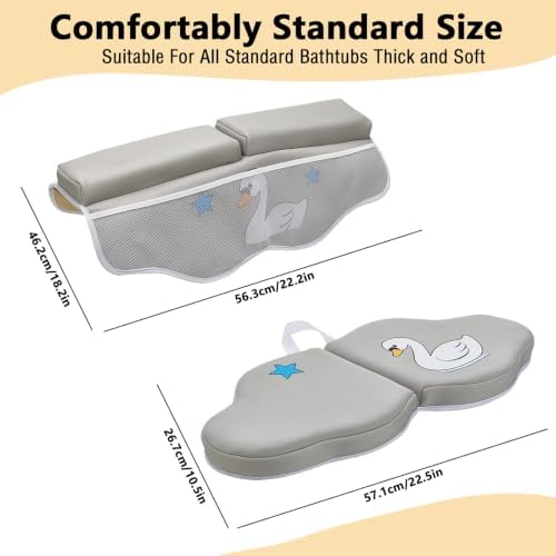 Bath Kneeler and Elbow Rest Pad Set, Bathtub Kneeling Pad - Image 6