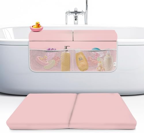 Memory Foam Bath Kneeler and Elbow Rest Pad Set, 2-Inch Thick by FluffyTub