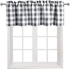 Hiasan Plaid Curtains Valances, 42W x 18L, 1 Panel - Image 2