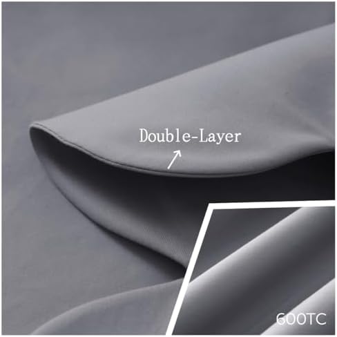 Shunjie.Home Scallop Edge Crib Skirt Dark Grey, 100% Egyptian Cotton 400 Thread - Image 3