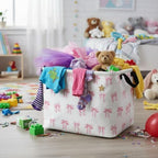 Rectangular Valentines Basket Fabric Storage Bin Storage Boxes Collapsible - Image 5