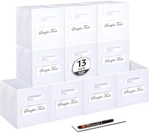13x13x13 storage cube bins Fabric storage cubes by Artsdi