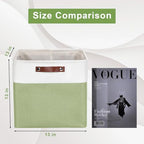 Bagnizer 13x13 Cube Storage Bins, Collapsible Fabric Storage Box, 4 Pack Closet - Image 2