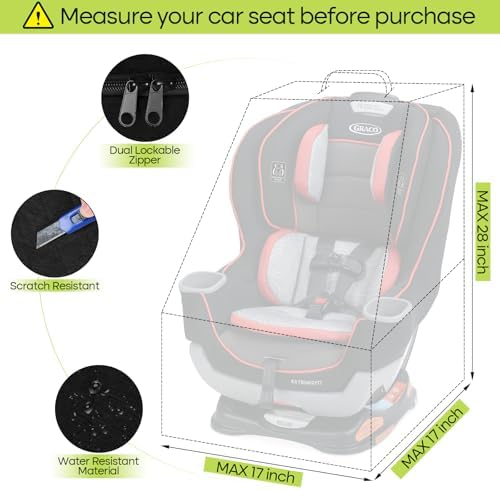 ZRRAJOY Padded Car Seat Travel Bag - Image 5