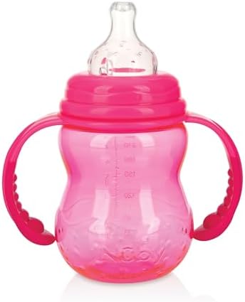 Nuby 3 in 1 Baby Bottle to Training Sippy Cup - 8 oz - Spill-Proof Toddler - Image 2