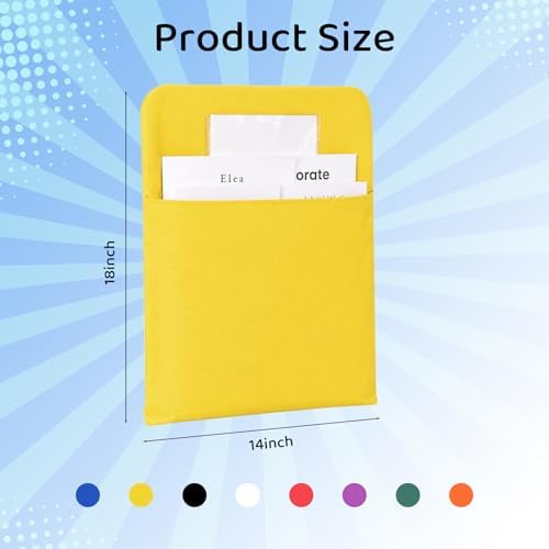 Yellow Chair Pockets for Classroom 18 x 14 Inch Back Organizer Seat Pockets for - Image 2