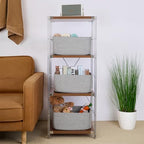 MiniArk Large Storage Baskets for Shelves, Baby Nursery, Toy Baskets Box - Image 4