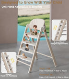 Foldable Baby High Chair to Toddler Tower, Kids Step Stool, Toddler Chair - Image 3