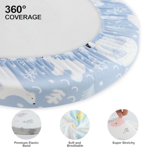 Baby Bassinet Sheets for Baby Boy Girls, Baby Delight, Angelbliss - Image 5