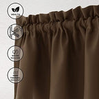 Hiasan Brown Valance Curtains for Window 60 x 18 Inches 1 Panel - Image 2