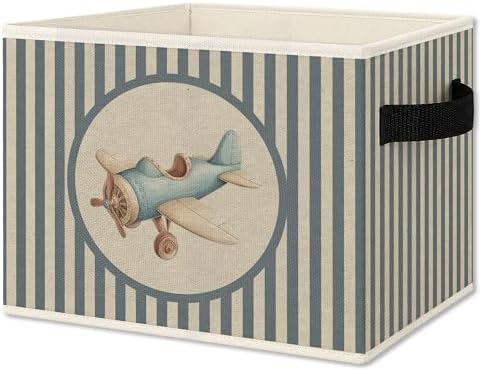 Vintage Airplane Foldable Storage Bins Box by Unknown