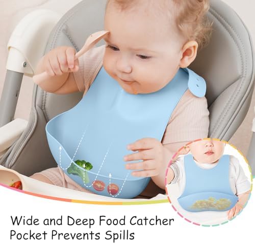 Mombella Baby Bibs, Silicone Bibs - Image 3