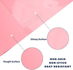Gartful Makeup Mat for Vanity, 23.6"x15.7" Pink Silicone Mat, X-Large Silicone - Image 3