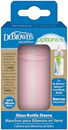 Dr. Brown's Options+ Narrow Glass Bottle Sleeve, 100% Silicone, 4 oz - Image 2