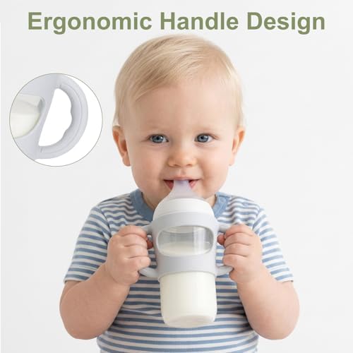 BUSOHA 2 Pack Silicone Sleeves for NUK Plastic Bottle 5oz and 8oz - Image 4