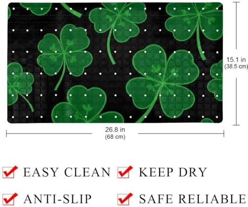 Non Slip Bathtub and Shower Mat 26.8x15.1 inch, Bath Mat - Image 4