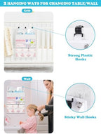 Hanging Diaper Caddy Organizer Crib Organizer–Spacious Baby Girl/Boy Nursery - Image 2