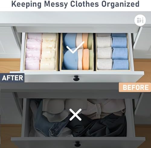 DIMJ Drawer Organizer Clothes - Image 6