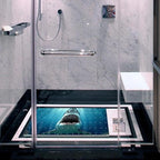 Bathtub Mat Non Slip 26.8x15.1 Inch, Underwater Shark Shower Mat - Image 6