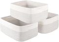 OIASKET Storage Baskets for Organizing 3 Pack, Woven Baskets for Shelves by OIASKET