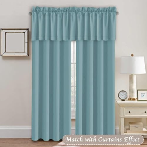 H.VERSAILTEX Blackout Kitchen Curtain Valances, Window Valance Curtains - Image 3