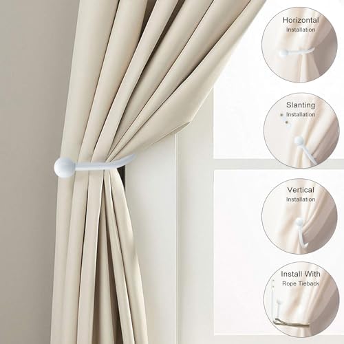 Set of 2 Curtain Holdbacks, Metal Decorative Drapery Holdback, Wall Mounted - Image 3