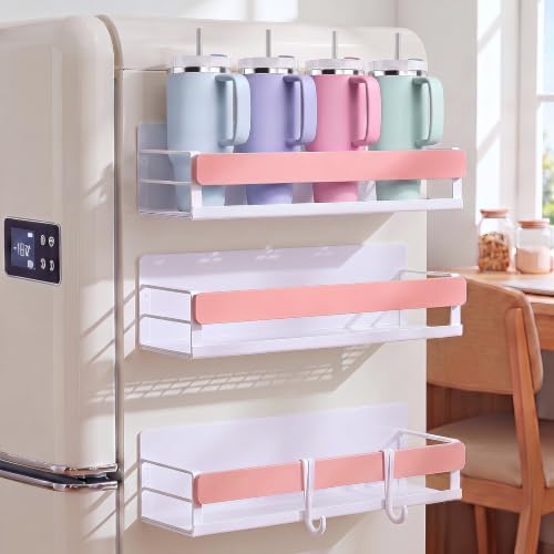 Patelai 3 Pack Pink Magnetic Water Bottle Organizer by Patelai