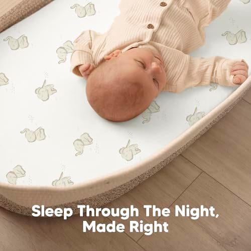 2-Pack Baby Bassinet Sheets Girl, 33x17 Bedside Sheets - Image 6