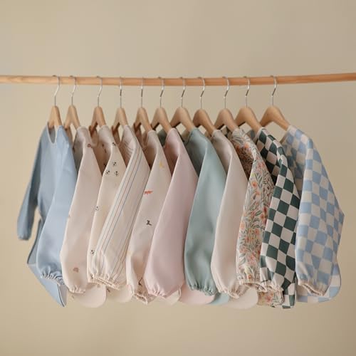 mushie Long Sleeve Baby Bib | Water Resistant Adjustable Fit - Image 2