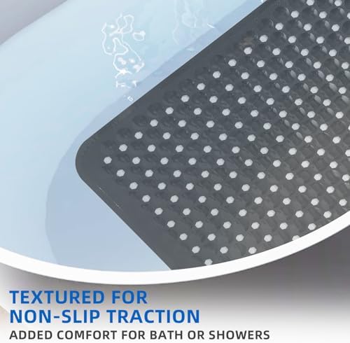 MOONFLY Shower and Bathtub Mat, 40x16 Inches, Extra Long Non Slip Mats - Image 4