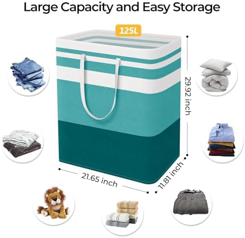 HomeHacks 2 Pack Large Laundry Baskets, Laundry Hampers Bags - Image 4