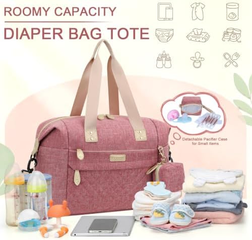Pritent Diaper Bag Tote Waterproof Maternity Baby Bags - Image 4