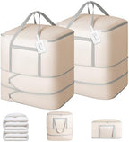 Comforter Storage Bag - 120L Bedding Storage Bags by EasortmPackingCubes