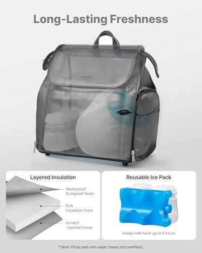 VEVOR Breast Pump Backpack, Breast Feeding Bag - Image 3