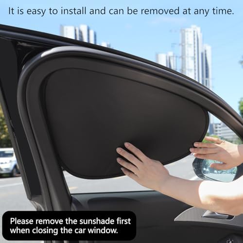 4PCS Car Window Shade, Automobile Sunshade, Car Sun Blocker, Static Suction car - Image 6