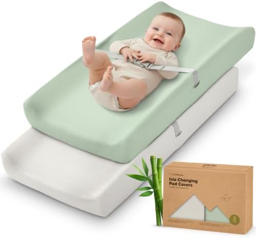 2-Pack Baby Changing Pad Cover for Girl by KeaBabies