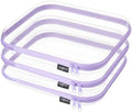 YQBRAO Clear Hard Shell Zipper Cases, 3 Large Travel Organizers by Unknown