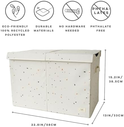 3 Sprouts Recycled Fabric Toy Chest, Extra Large, - Image 2