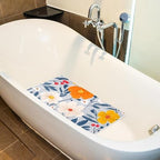 Bathtub Mat Non Slip 26.8x15.1In, Floral Berries Bath Mat - Image 5