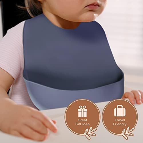 Silicone Bibs For Babies- BPA-Free Waterproof Bib - Image 4