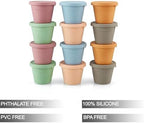 PandaEar 12 Pack Silicone Baby Food Storage Containers, 4 oz - Image 2