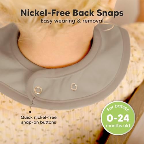 KeaBabies 8-Pack Organic Baby Bibs - Image 6