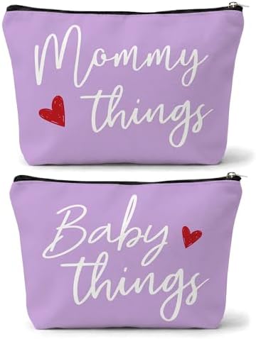 Mommy and Baby Matching Pouch Set, Mommy Things and Baby Things Bags, Gifts by sahjzk