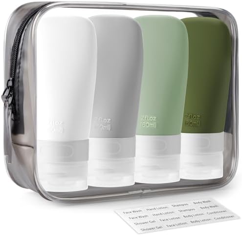 INSFIT Travel Bottles for Toiletries, TSA Approved 3oz Travel Size Containers by INSFITPortableTravelBottles