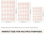 GRANNY SAYS Diamond Pink Bathroom Rug, Cute Bath Mat - Image 2