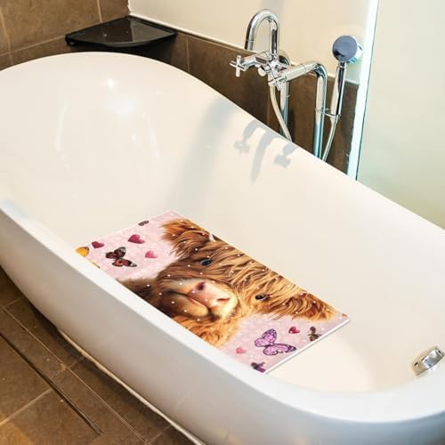 Non Slip Bathtub and Shower Mat 26.8x15.1 inch, Bath Mat - Image 5