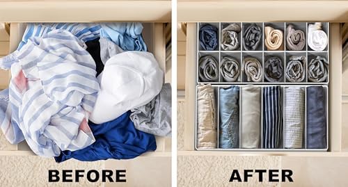 Simple Houseware Closet Underwear Organizer Drawer Divider Assorted 7 pcs - Image 3